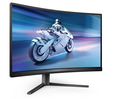 Philips monitor 27'', curved, gaming, evnia, ε, va, FHD 1920 x 1080, 280hz, 1ms, 300cd/m2, tilt, swivel, height adjustable, HDMI x2, display port x1, 3yw, dark slate, , medium