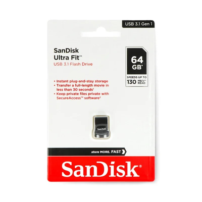Sandisk USB 3.1 flash drive ultra fit 64GB