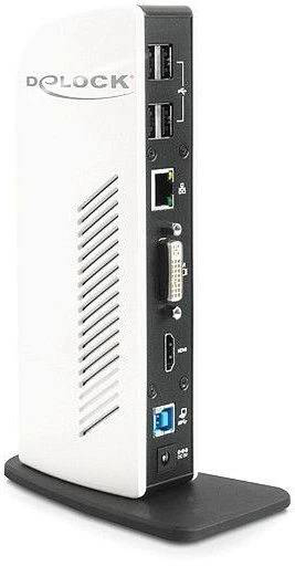 Delock 87568 USB 3.0 port replicator dual monitor HDMI dvi displaylink 6x USB gigabit lan audio windows mac-null