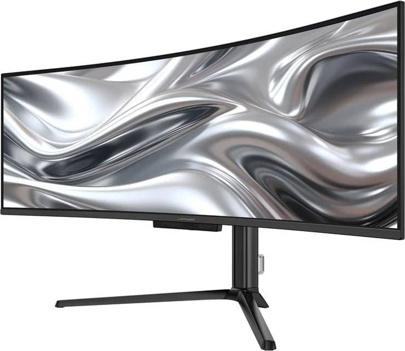 Lc-power lc-m49qco 49" qd-OLED dqhd 5120x1440 144hz curved gaming monitor hdr true black 400 USB-c 90w kvm black-null