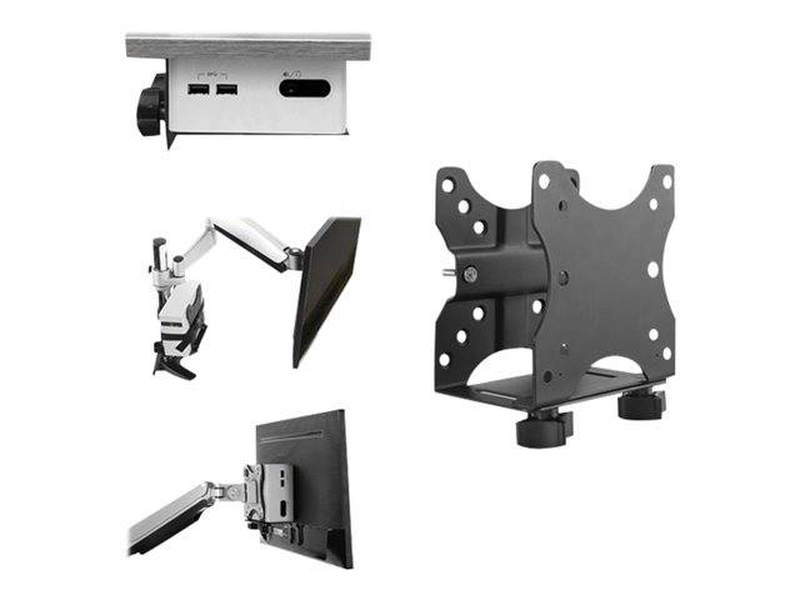 Startech accsmnt thin client vesa mounting bracket for mini pc nuc up to 5kg pole desk black-null