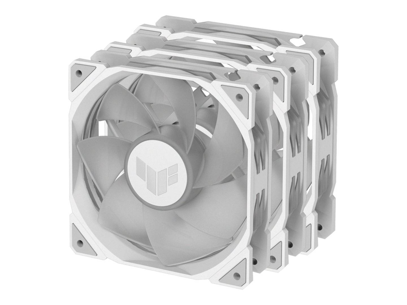 Asus tuf gaming tr120 argb reverse blade 120mm pwm case fan 3-pack 2000 rpm 16 addressable leds aura sync white-null