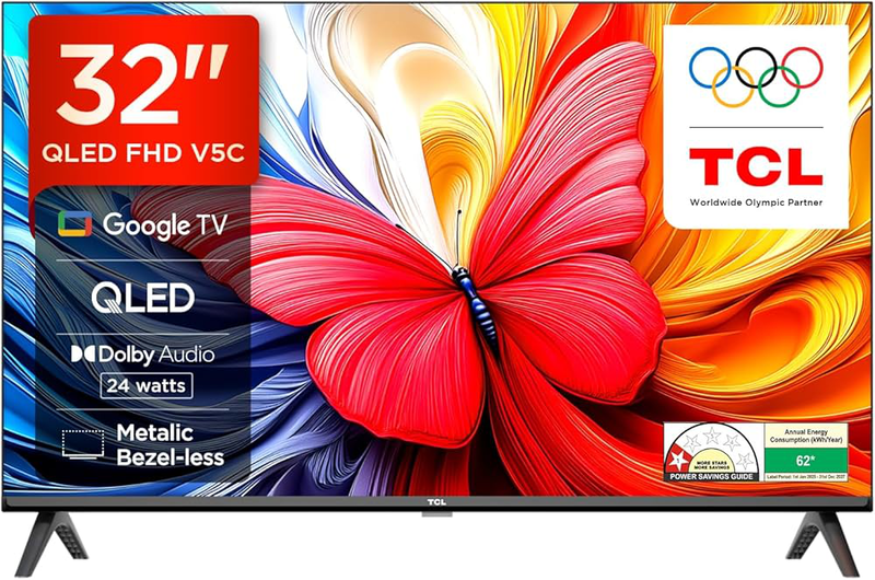Tcl smart TV 32" HD QLED v5c (2025), , medium-null