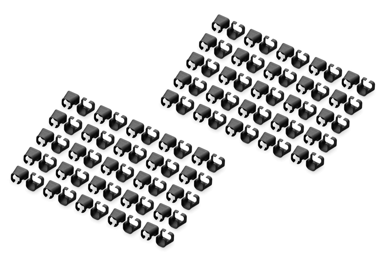 Digitus - cable colour coding clips - for patch cable - black (pack of 100)-null