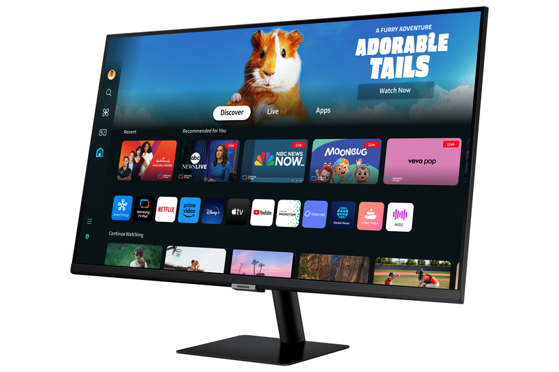 Samsung 27" smart monitor m5 (m50d)FHDwith streaming apps and speakers (ls32dm500eux)-null