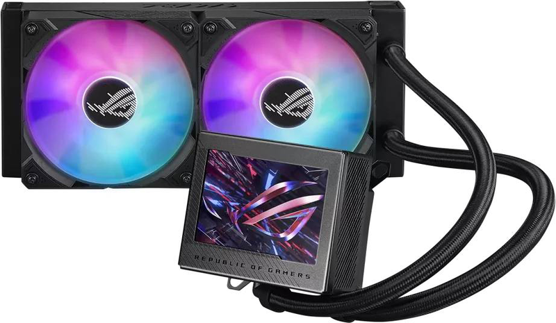 Asus rog ryujin III 240 argb aio liquid CPU cooler 240mm 3.5 inch lcd asetek lga1700 am5 am4 black-null