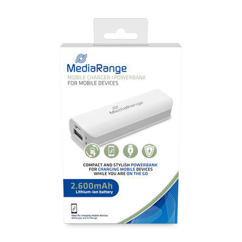 Product image: Mediarange mobile charger | powerbank 2.600mAh, , medium-null