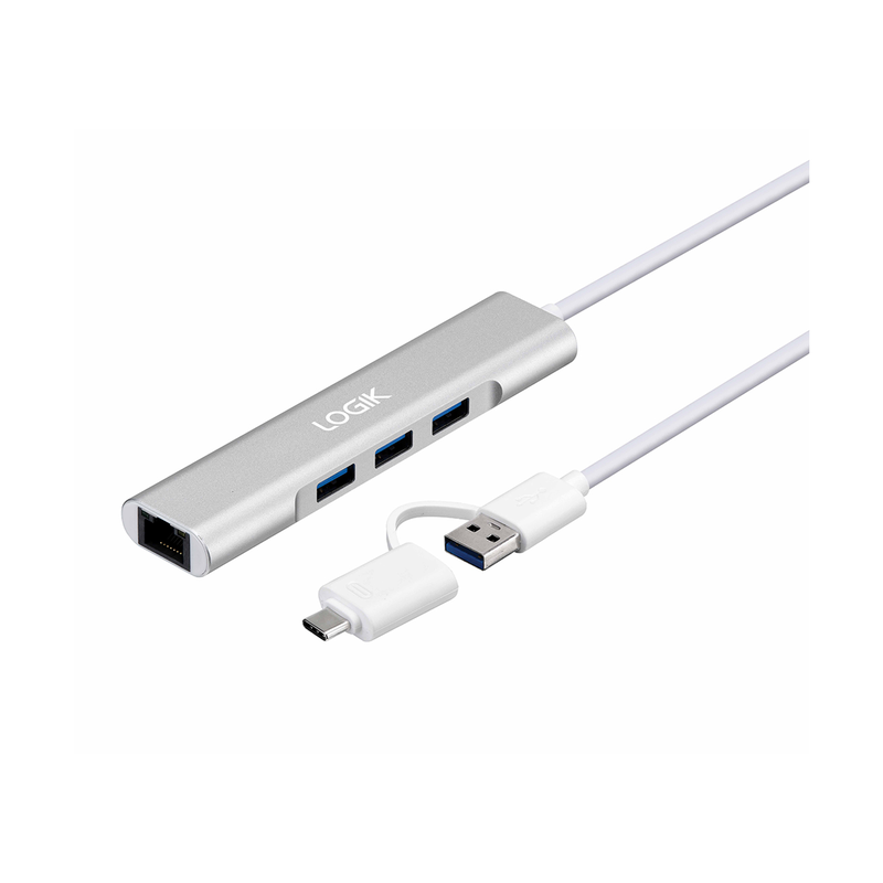 3-port & ethernet port silver, , medium-null