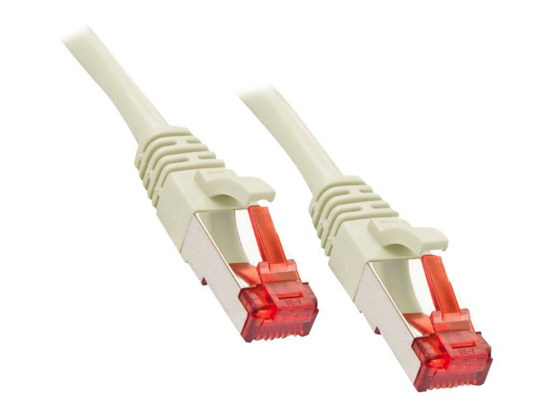Lindy - patch cable - rj-45 (m) to rj-45 (m) - 50 cm - sftp, pimf - cat 6e - snagless - grey-null