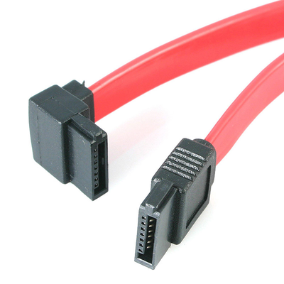 Startech.com sata12la1 left-angled sata cable 30 cm red, Red, medium