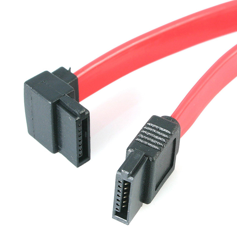 Startech.com sata12la1 left-angled sata cable 30 cm red-null