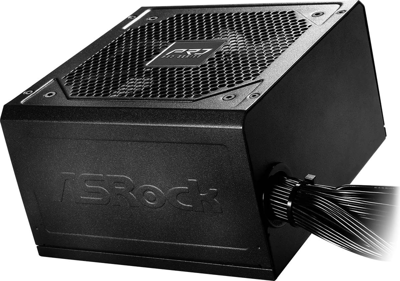 Asrock pro-850b 850w atx 3.1 psu 80+ bronze non-modular native 12v-2x6 pcie 5.1 120mm fan black-null