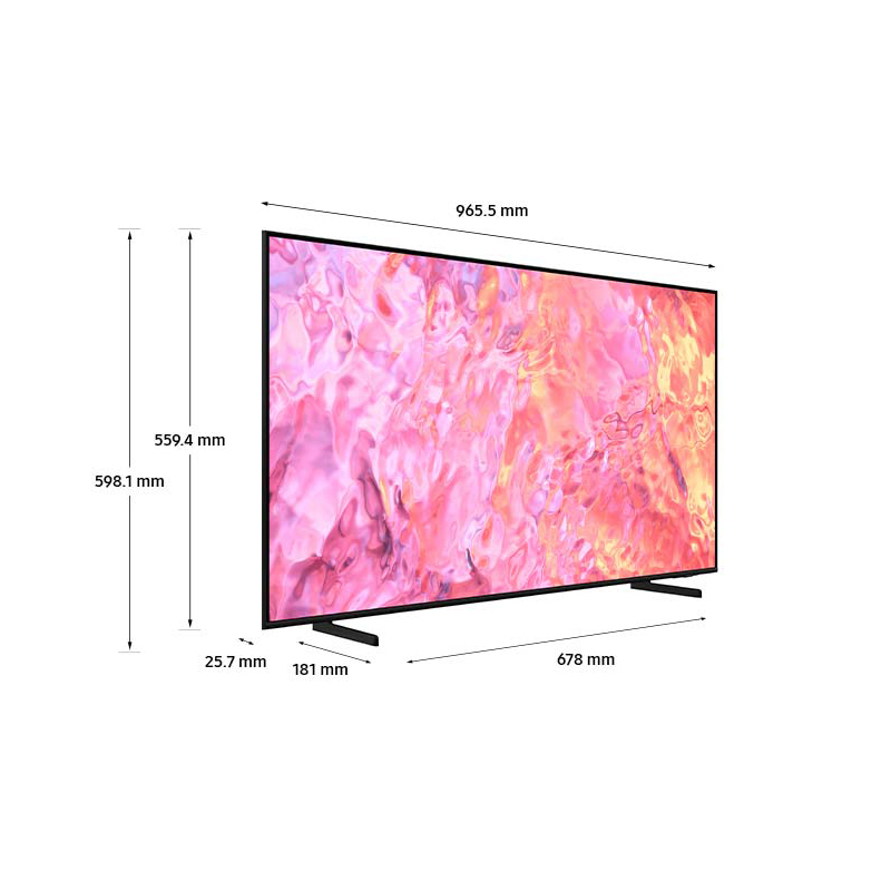 Samsung smart TV 43" 4k QLED qe43q60ca-null