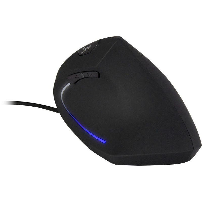 Inter-tech eterno km-206wr - vertical - vertical mouse - ergonomic - right-handed - optical - 6 buttons - wired - USB 2.0 - retail, , medium-null