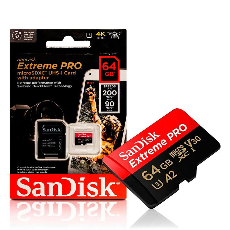 Sandisk extreme pro microsd 64GB 200mb/s-null