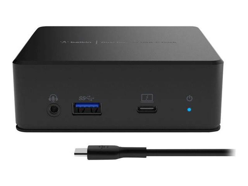 Belkin inc002vfbk USB-c displaylink docking station dual full HD 1080p dual HDMI gigabit lan 3x USB-a 85w pd black-null
