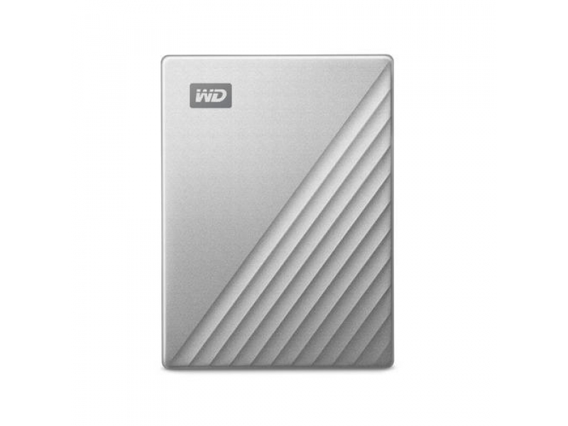 Wd my passport ultra for mac wdbpmv0040bsl 4TB portable external hard drive, USB-c, 256-bit aes, silver-null