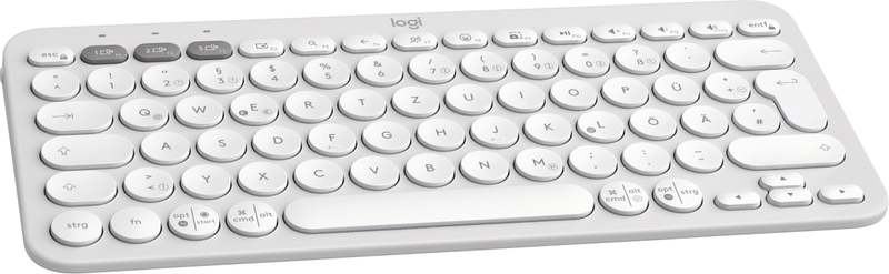 Logitech pebble keys 2 k380s - keyboard - wireless - bluetooth le - qwertz - german - tonal white, , medium-null