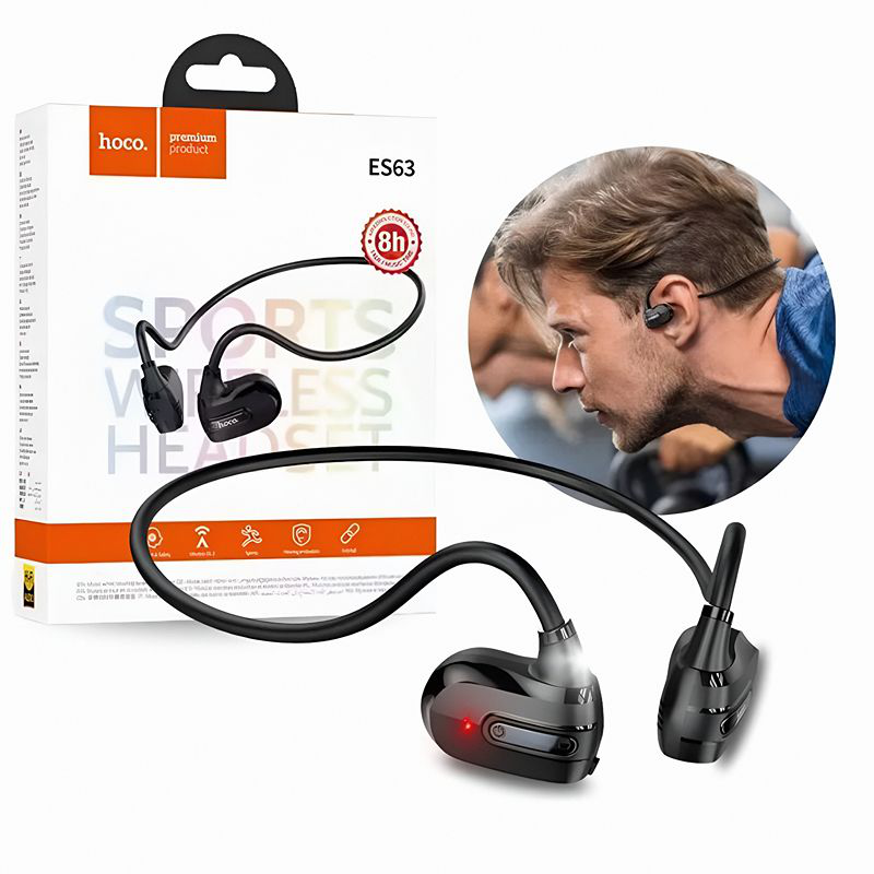 Hoco e63 &alpha;&sigma;ύ&rho;&mu;&alpha;&tau;&alpha; &alpha;&kappa;&omicron;&upsilon;&sigma;&tau;&iota;&kappa;ά &tau;ύ&pi;&omicron;&upsilon; bone contuction bluetooth, , medium-null