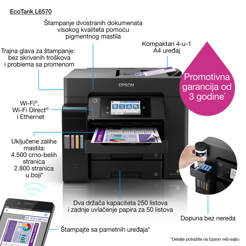 Epson ecotank l6570 a4 all-in-one printer, , medium-null