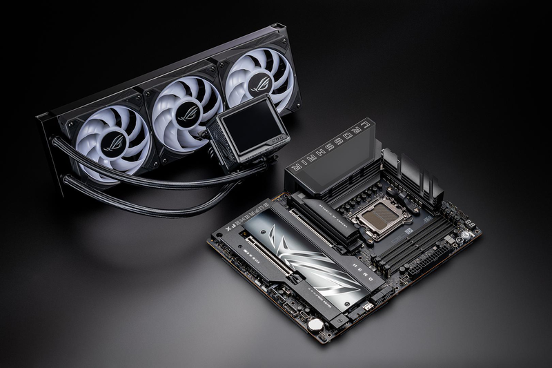 Asus rog crosshair x870e hero atx motherboard socket am5 AMD x870e ddr5 pcie 5.0 5x m.2 Wi-Fi 7 USB4 5GBe black-null