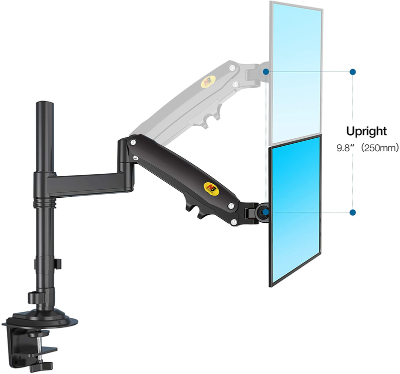 Product image: Nbmounts h180 desktop twin monitor mount black, , medium-null