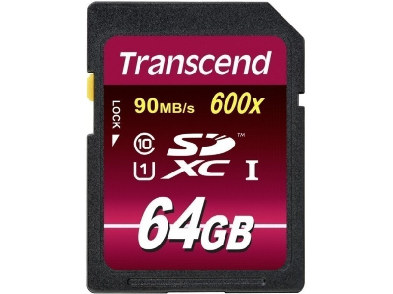 Product image: Κάρτα μνήμης 64GB sdxc class 10 uhs-i 600x ultimate ts64gsdxc10u1 - transcend, , medium-null