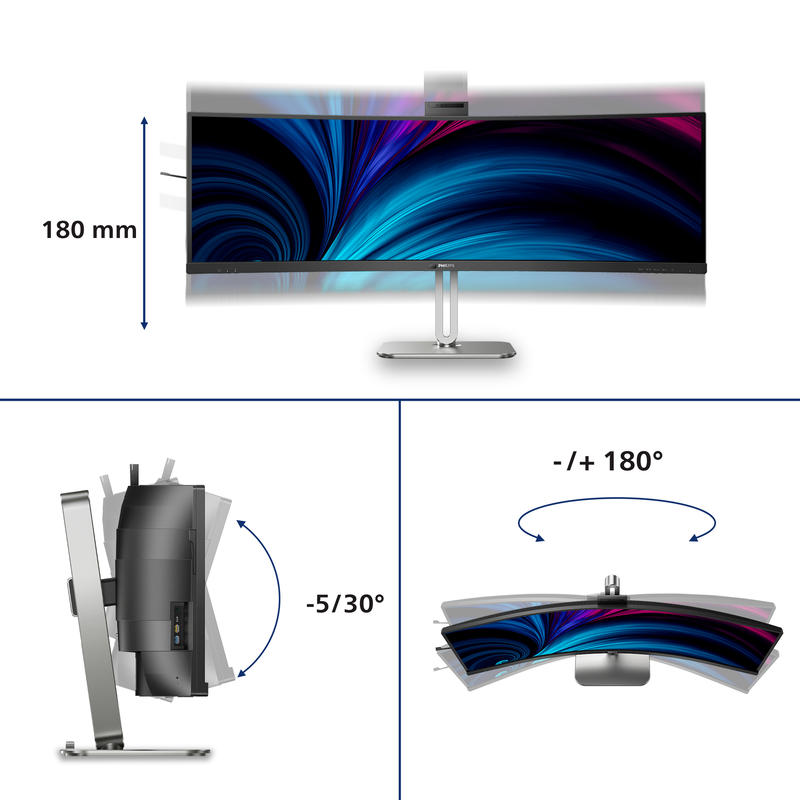 Philips b-line 49b2u6903ch 49" &omicron;&theta;ό&nu;&eta; va curved 100hz dqhd 5120x1440-null