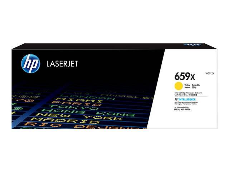 Hp 659x yellow high yield original laserjet toner cartridge w2012x 29000 pages for laserjet enterprise mfp m776 m856-null