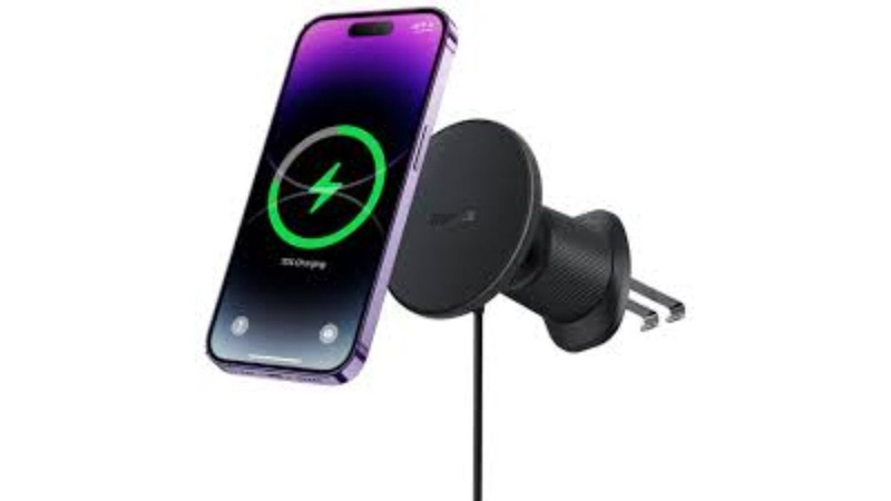 Baseus magnetic wireless charging car mount 15w, , medium-null