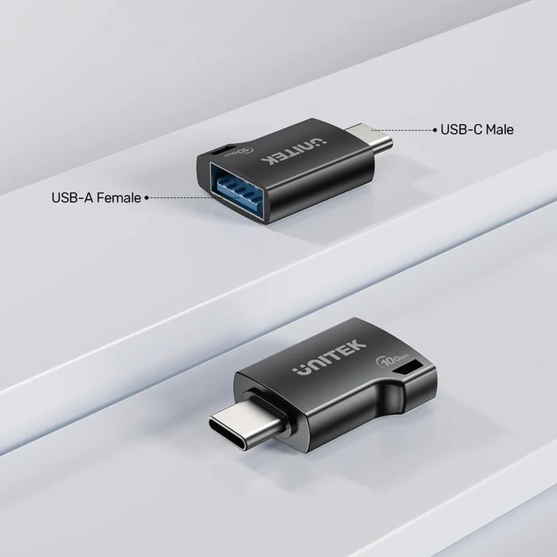 Unitek uca USB-a female to USB-c male adapter 10GBps a1048a, , medium-null