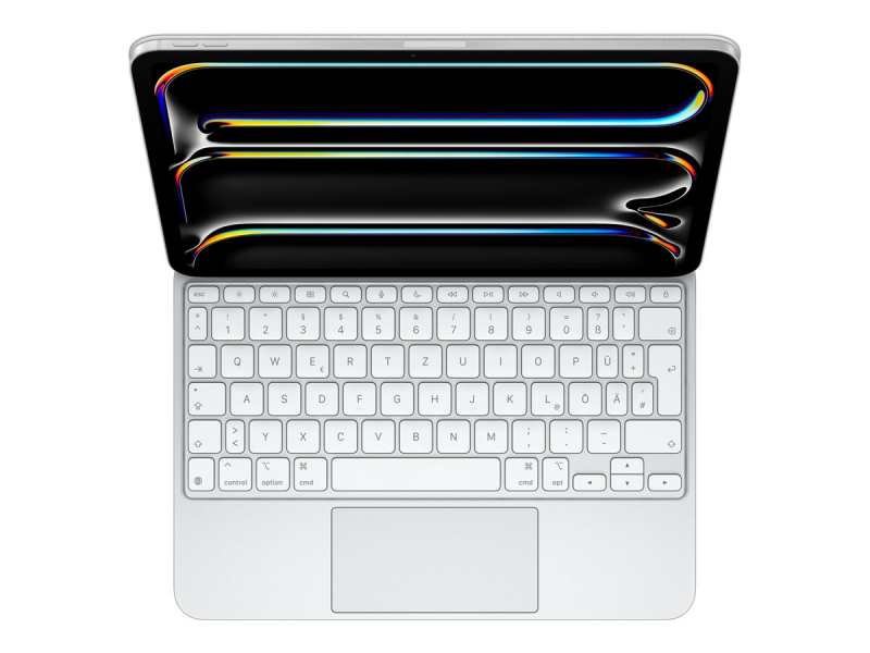 Apple magic keyboard - keyboard and folio case - with trackpad - backlit - apple smart connector - qwertz - german - white - for apple 11-inch ipad pro (m4), , medium-null