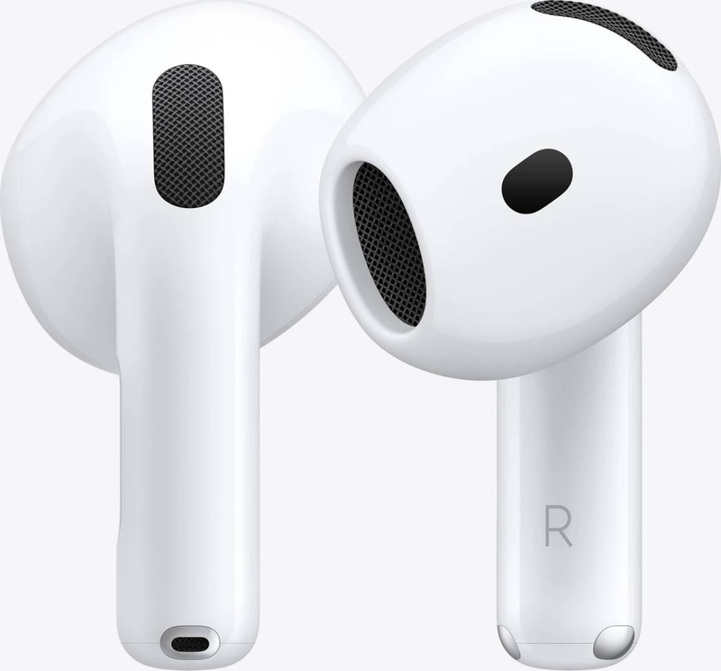 Apple AirPods 4 true wireless earbuds with charging case (USB-c), bluetooth 5.3, white (mxp63ll/a), , medium-null