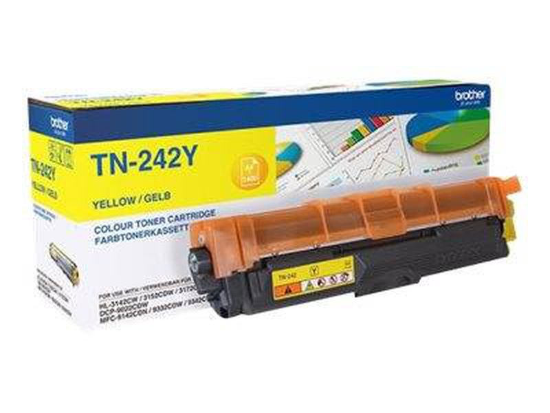 Brother tn242y / yellow / original / toner cartridge / for brother dcp-9017, dcp-9022, mfc-9142, mfc-9332, mfc-9342 / hl-3142, 3152, 3172, , medium-null
