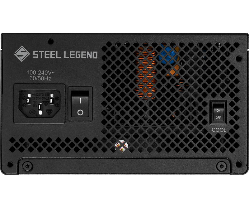 Asrock steel legend sl-1000g 1000w atx 3.1 fully modular power supply 80 plus gold cybenetics platinum 12v-2x6 black-null