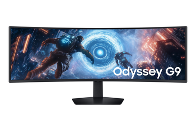 Samsung odyssey g9 g91f 49" monitor curved 144hz hdr 5120x1440, Black, medium