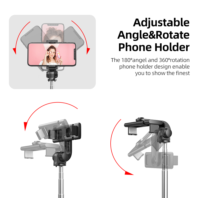 Adjustable phone tripod-null