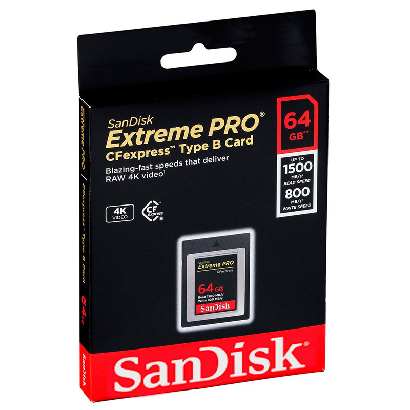 Sandisk 64GB extreme pro cfexpress card type b-null