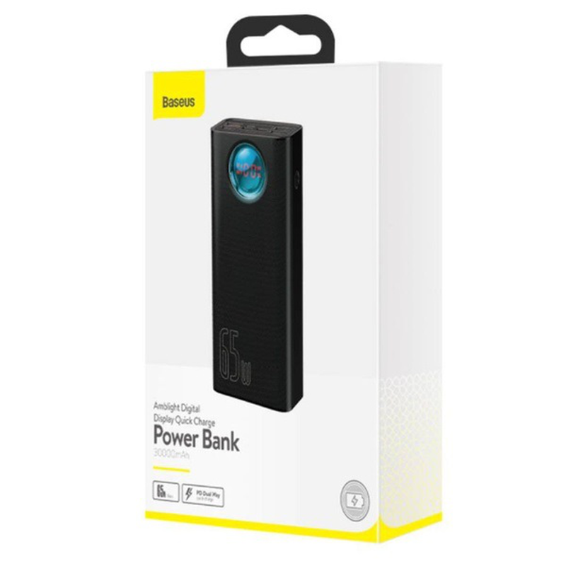 Baseus power bank 30000mAh amblight – 4xUSB + type c – pd 3.0 qc 3.0 65w, , medium image number null