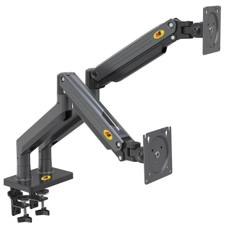 Nbmounts g35 dual arm extra long gas monitor desk mount, , medium-null