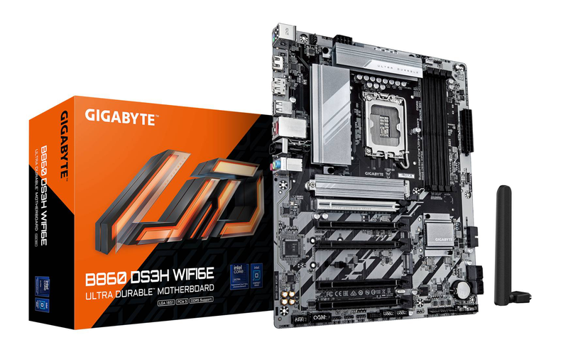 Gigabyte b860 ds3h Wi-Fi 6e atx lga1851 ddr5 motherboard-null