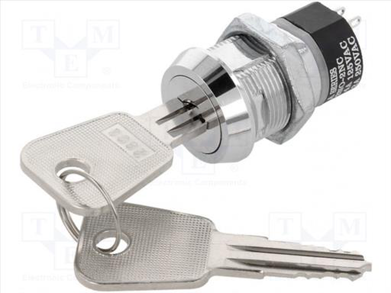 Key switch off-on &oslash;19mm, , medium-null
