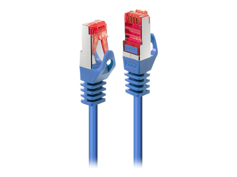Lindy basic - patch cable - rj-45 (m) to rj-45 (m) - 1 m - sftp, pimf - cat 6 - molded, snagless, stranded - blue-null