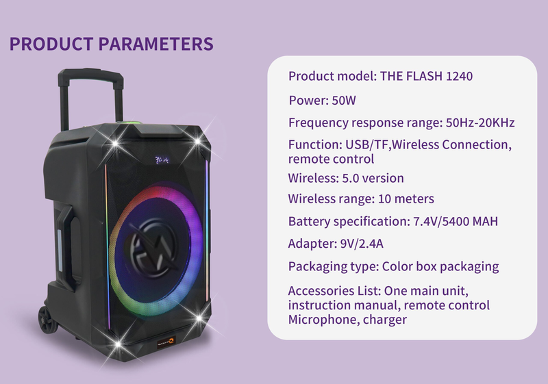 N-gear flash1240 portable bluetooth speaker 500w up to 6 hours, , medium-null