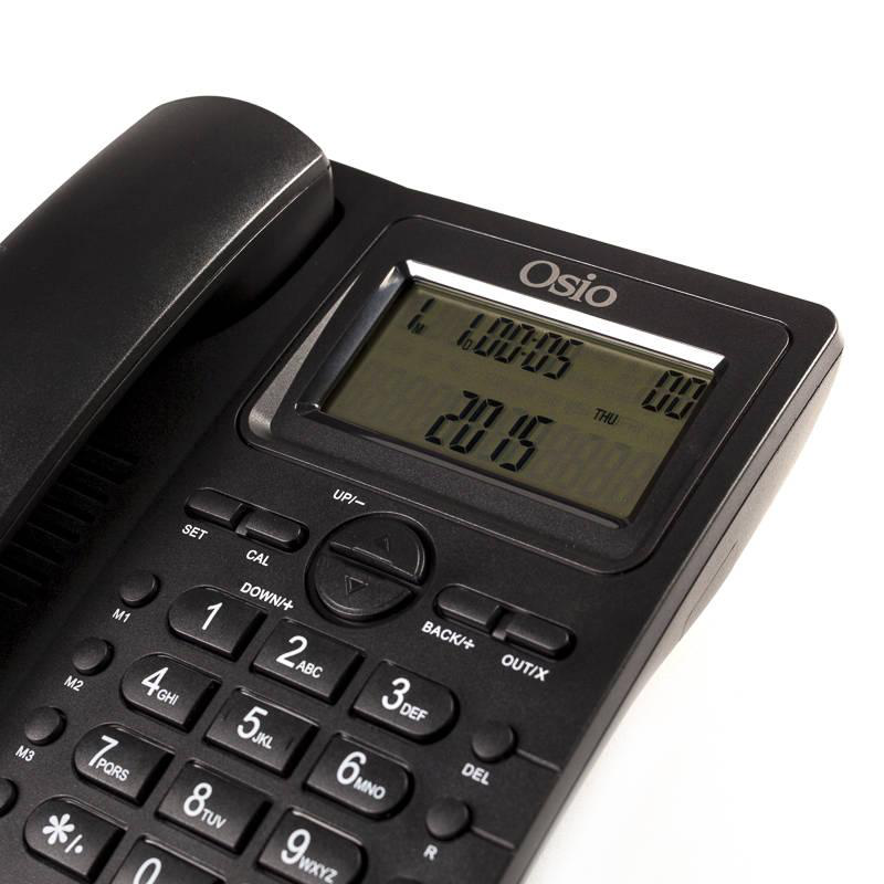 Osio corded phone - black-null