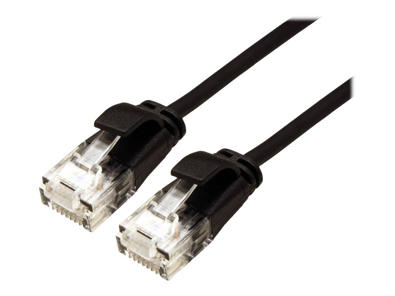 Roline / patch cable / rj-45 (m) to rj-45 (m) / 1 m / utp / cat 6a / halogen-free, molded / black-null