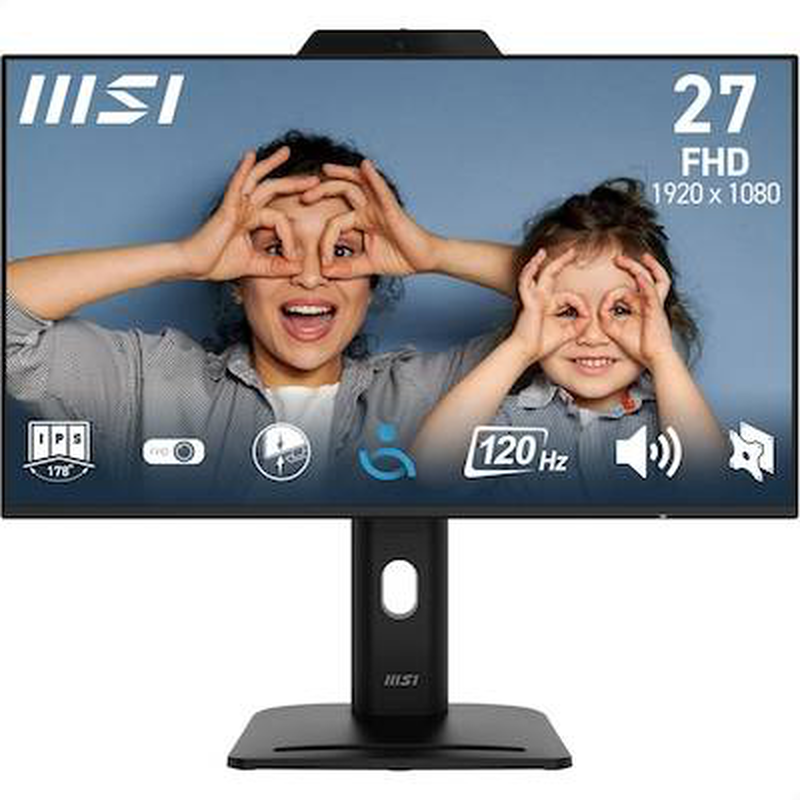 Msi pro mp272pmg 27" ips full HD 1920x1080 120hz 1ms business monitor FHD webcam mic HDMI displayport speakers black-null