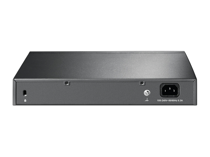 Tp-link tl-sf1024d 24-port 10/100mbps fast ethernet unmanaged desktop rackmount switch steel-null