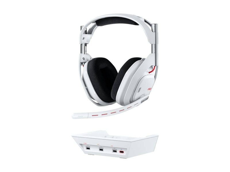 Astro a50 Gen 5 lightspeed wireless gaming headset base station 939-002230 pro-g graphene dolby atmos playsync white-null
