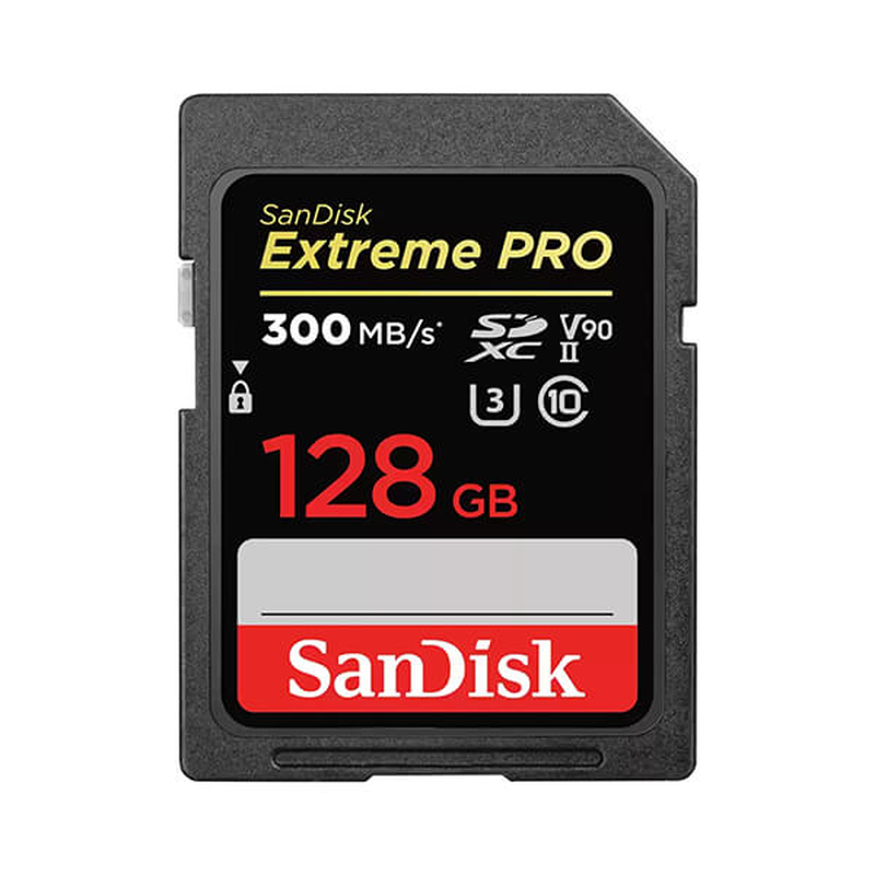 Sandisk extreme pro 128GB sdxc uhs-ii u3 300mb/s v90-null